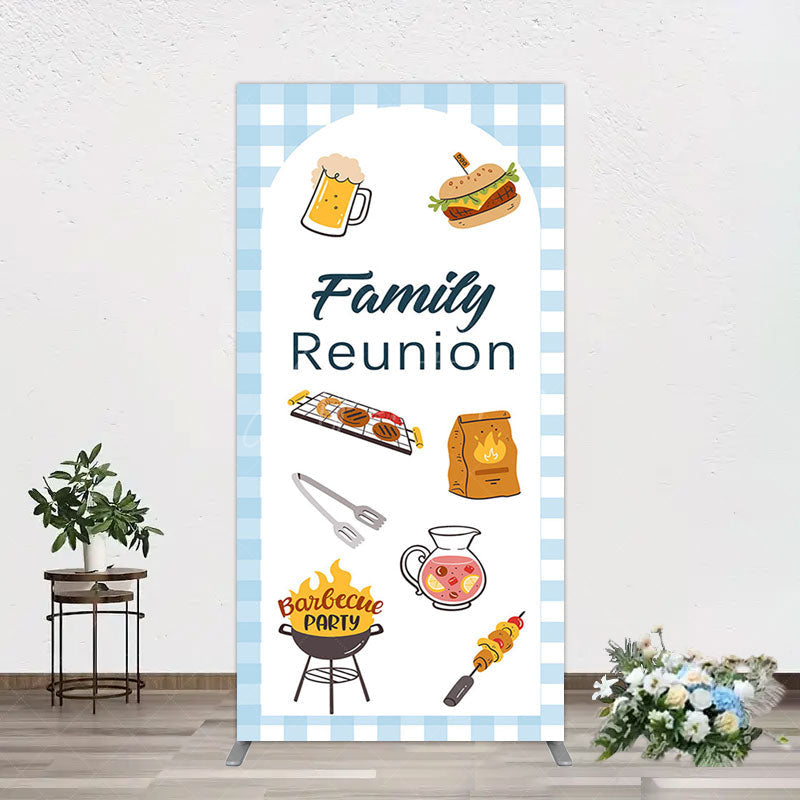Aperturee - Aperturee Summer Picnic Barbecue Family Reunion Rectangle Backdrop