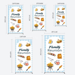 Aperturee - Aperturee Summer Picnic Barbecue Family Reunion Rectangle Backdrop