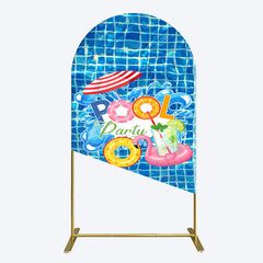 Aperturee - Aperturee Summer Splashing Swimming Pool Party Arch Backdrop