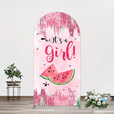 Aperturee - Aperturee Summer Watermelon Sweet Baby Shower Arch Backdrop