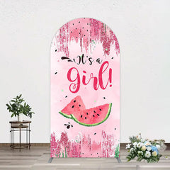 Aperturee - Aperturee Summer Watermelon Sweet Baby Shower Arch Backdrop