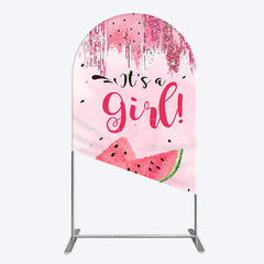 Aperturee - Aperturee Summer Watermelon Sweet Baby Shower Arch Backdrop