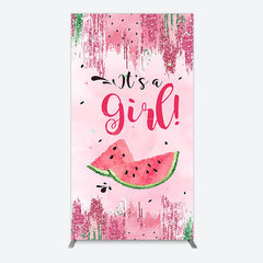 Aperturee - Aperturee Summer Watermelon Sweet Baby Shower Rectangle Backdrop