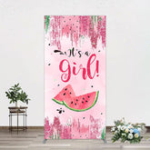 Aperturee - Aperturee Summer Watermelon Sweet Baby Shower Rectangle Backdrop