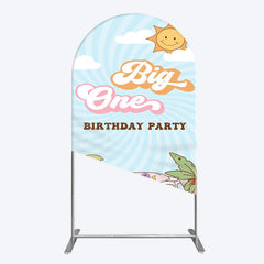 Aperturee - Aperturee Sunny Day Sky Big One Happy Birthday Arch Backdrop