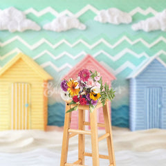 Aperturee - Aperturee Sunny Sandy Beach Summer Photography Backdrop