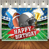Aperturee - Aperturee Super Bowl Champion Field Happy Birthday Backdrop