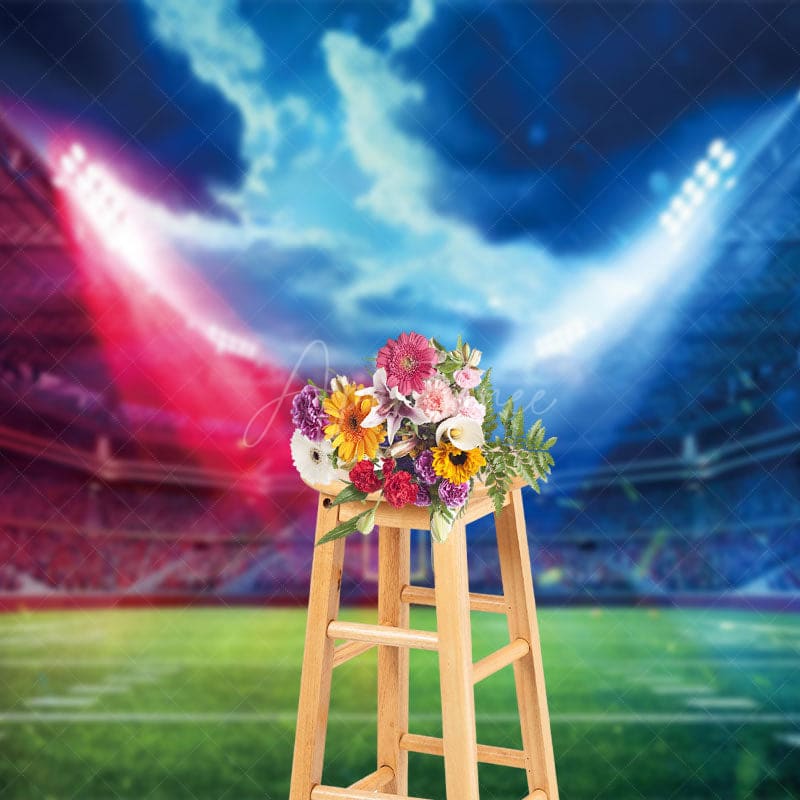 Aperturee - Aperturee Super Bowl Venue Blue Sky Sport Photography Backdrop