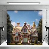 Aperturee - Aperturee Sweet Candyland House In The Forest Spring Backdrop