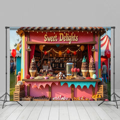 Aperturee - Aperturee Sweet Delights Dessert Shop Photography Backdrop