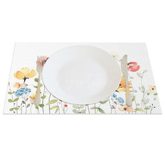 Aperturee - Aperturee Sweet Floral Fresh Spring Vibe Set of 4 Placemats
