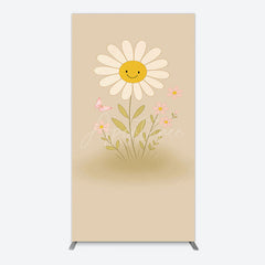 Aperturee - Aperturee Sweet Flower Butterfly Happy Birthday Rectangle Backdrop