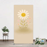 Aperturee - Aperturee Sweet Flower Butterfly Happy Birthday Rectangle Backdrop