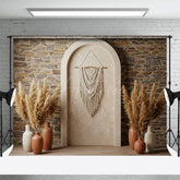 Aperturee - Aperturee Sweet Fresh Retro Wall Boho Decor Wedding Backdrop