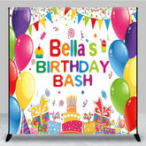 Aperturee - Aperturee Sweet Gift Balloon Flags Custom Birthday Backdrop
