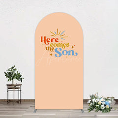 Aperturee - Aperturee Sweet Here Comes The Sun Baby Shower Arch Backdrop