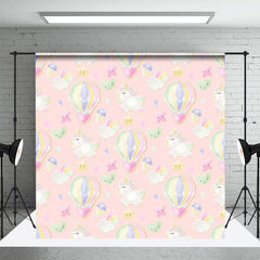 Aperturee - Aperturee Sweet Hot Air Balloon Unicorn Cake Smash Backdrop