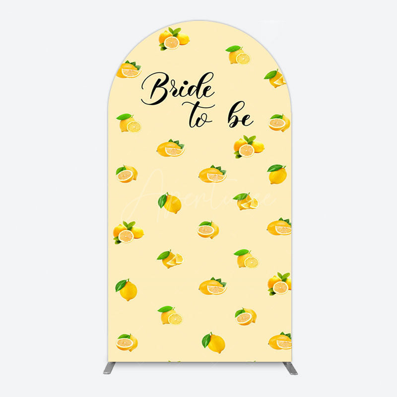 Aperturee - Aperturee Sweet Lemons Bride To Be Celebration Arch Backdrop