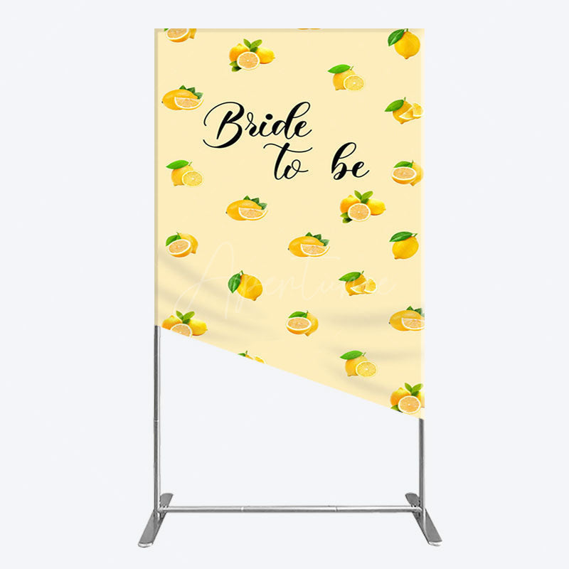 Aperturee - Aperturee Sweet Lemons Bride To Be Celebration Rectangle Backdrop