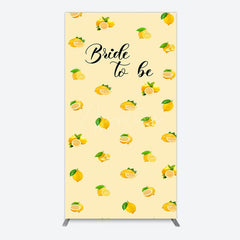 Aperturee - Aperturee Sweet Lemons Bride To Be Celebration Rectangle Backdrop