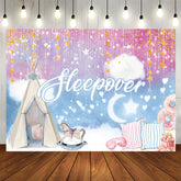 Aperturee - Aperturee Sweet Moonlights Tent Pillow Gift Sleepover Backdrop