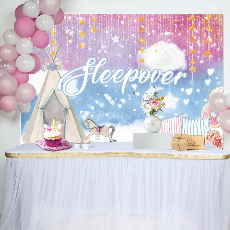 Aperturee - Aperturee Sweet Moonlights Tent Pillow Gift Sleepover Backdrop