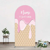 Aperturee Aperturee Sweet One Pink Girls Birthday Arch Backdrop