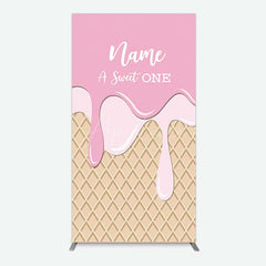 Aperturee Aperturee Sweet One Pink Girls Birthday Rectangle Backdrop