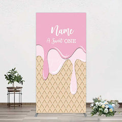 Aperturee Aperturee Sweet One Pink Girls Birthday Rectangle Backdrop