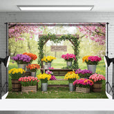 Aperturee - Aperturee Sweet Outdoor Flower Shop Fresh Wedding Backdrop