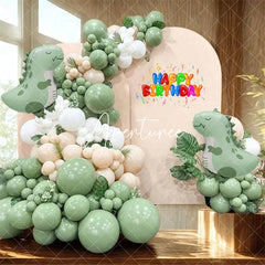 Aperturee - Aperturee Sweet Simple Happy Birthday Nude Color Arch Backdrop