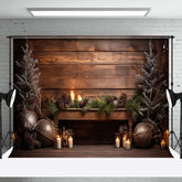 Aperturee - Aperturee Sweet Simple Wooden Christmas Tree Candle Backdrop
