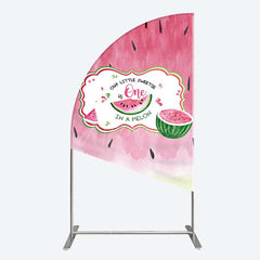 Aperturee Aperturee Sweetie One In A Melon Birthday Half Moon Arch Backdrop