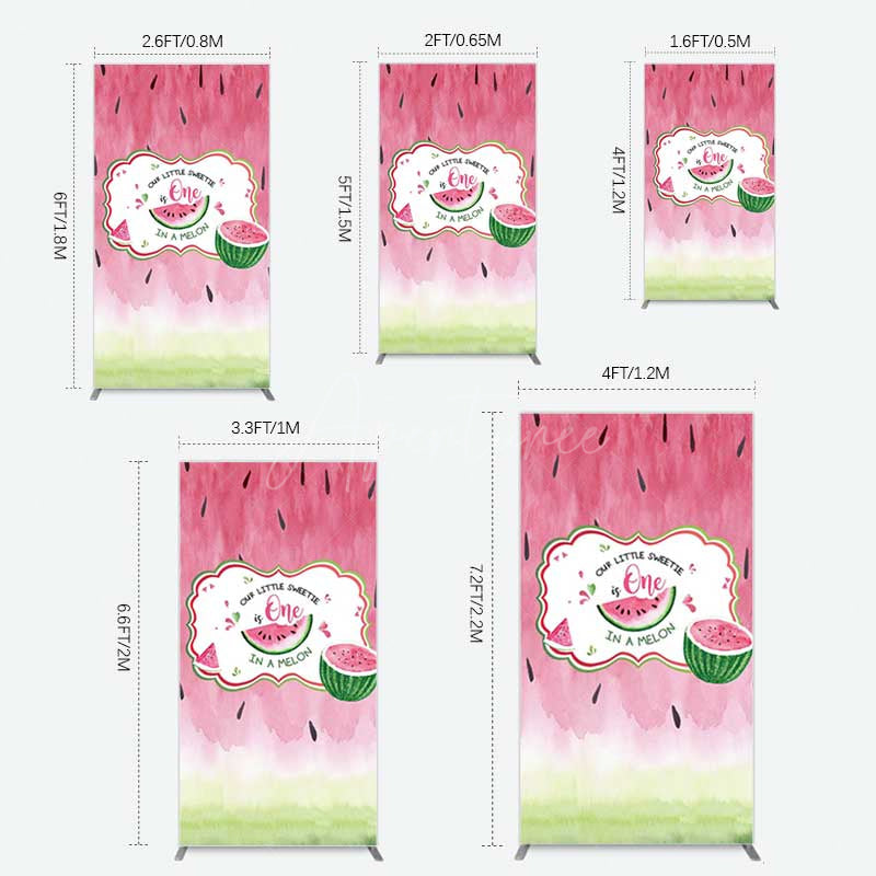 Aperturee Aperturee Sweetie One In A Melon Birthday Rectangle Backdrop