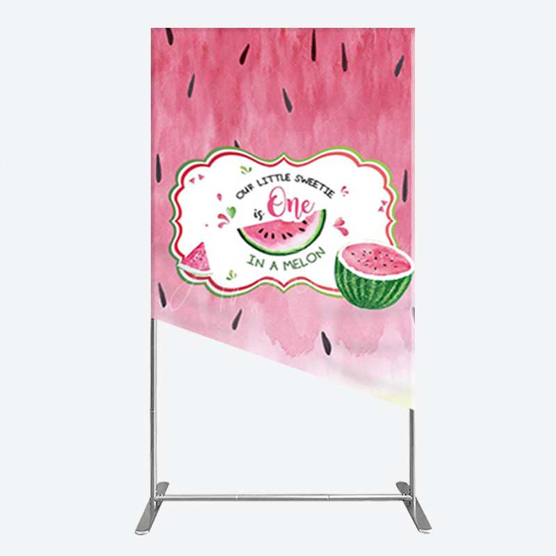 Aperturee Aperturee Sweetie One In A Melon Birthday Rectangle Backdrop