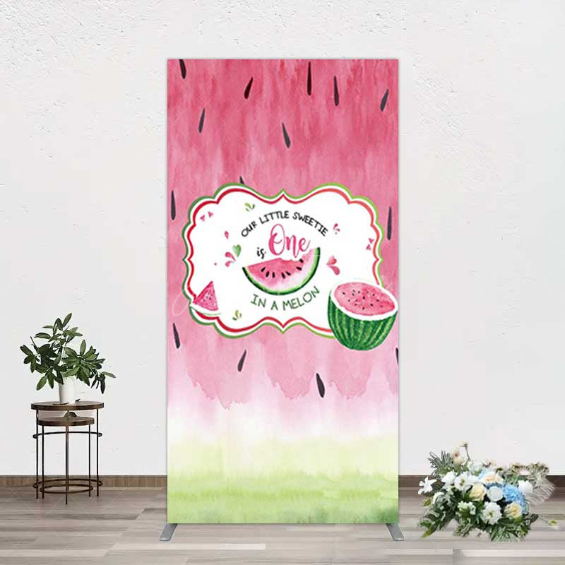 Aperturee Aperturee Sweetie One In A Melon Birthday Rectangle Backdrop