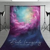 Aperturee - Aperturee Swirl Purple Blue Yellow Painterly Sweep Backdrop