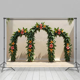 Aperturee - Aperturee Te Fiti Hawaii Plants Arch Door Cake Smash Backdrop