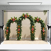 Aperturee - Aperturee Te Fiti Hawaii Plants Arch Door Cake Smash Backdrop