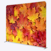 Aperturee - Aperturee Tension Fabric Backdrop Autumn Maple Leaves Fall Foliage Photo Background