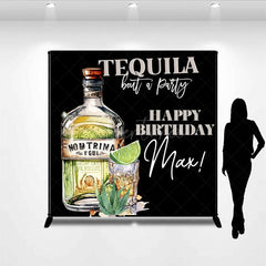Aperturee - Aperturee Tequila Bout A Party Custom Happy Birthday Backdrop