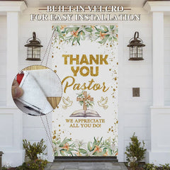 Aperturee - Aperturee Thank You Pastor We Appreciate All You Do Door Cover