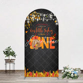 Aperturee - Aperturee Thanksgiving Little Turkey 1st Birthday Arch Backdrop