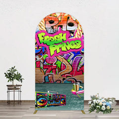 Aperturee - Aperturee The Fresh Prince Retro Graffiti Birthday Arch Backdrop