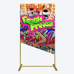 Aperturee - Aperturee The Fresh Prince Retro Graffiti Birthday Rectangle Backdrop