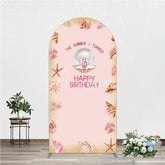 Aperturee - Aperturee The Summer I Turned 13 Arch Backdrop for Birthday Beach and Seashell Theme Under the Sea Party Photo Booth