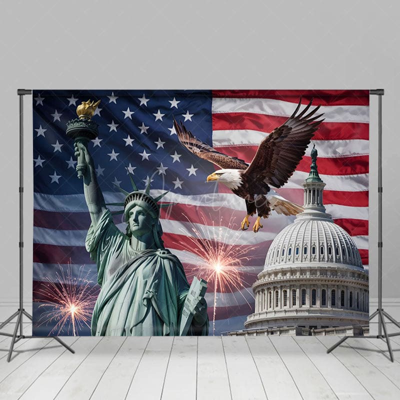 Aperturee - Aperturee The White House Celebration Eagle Photo Backdrop