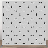 Aperturee - Aperturee Tie Beard Heart Fathers Day Square Tension Backdrop