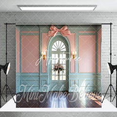 Aperturee - Aperturee Tiffany Green Pink Store Rainbow Floor Room Set Backdrop