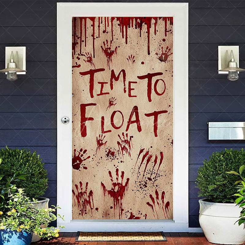 Aperturee - Aperturee Time To Float Terrible Bloody Halloween Door Cover